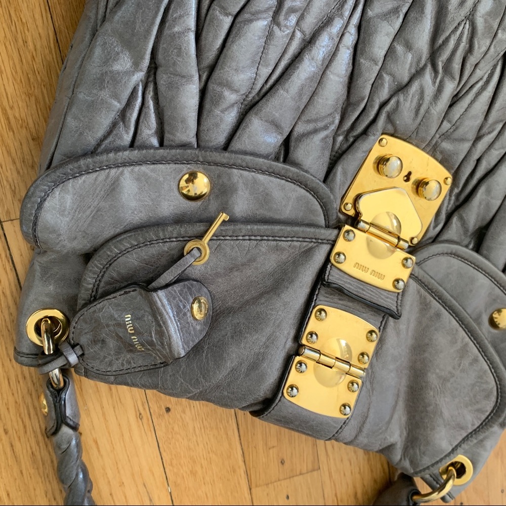 Miu Miu Leather Coffer Bag - Picture 5 of 7